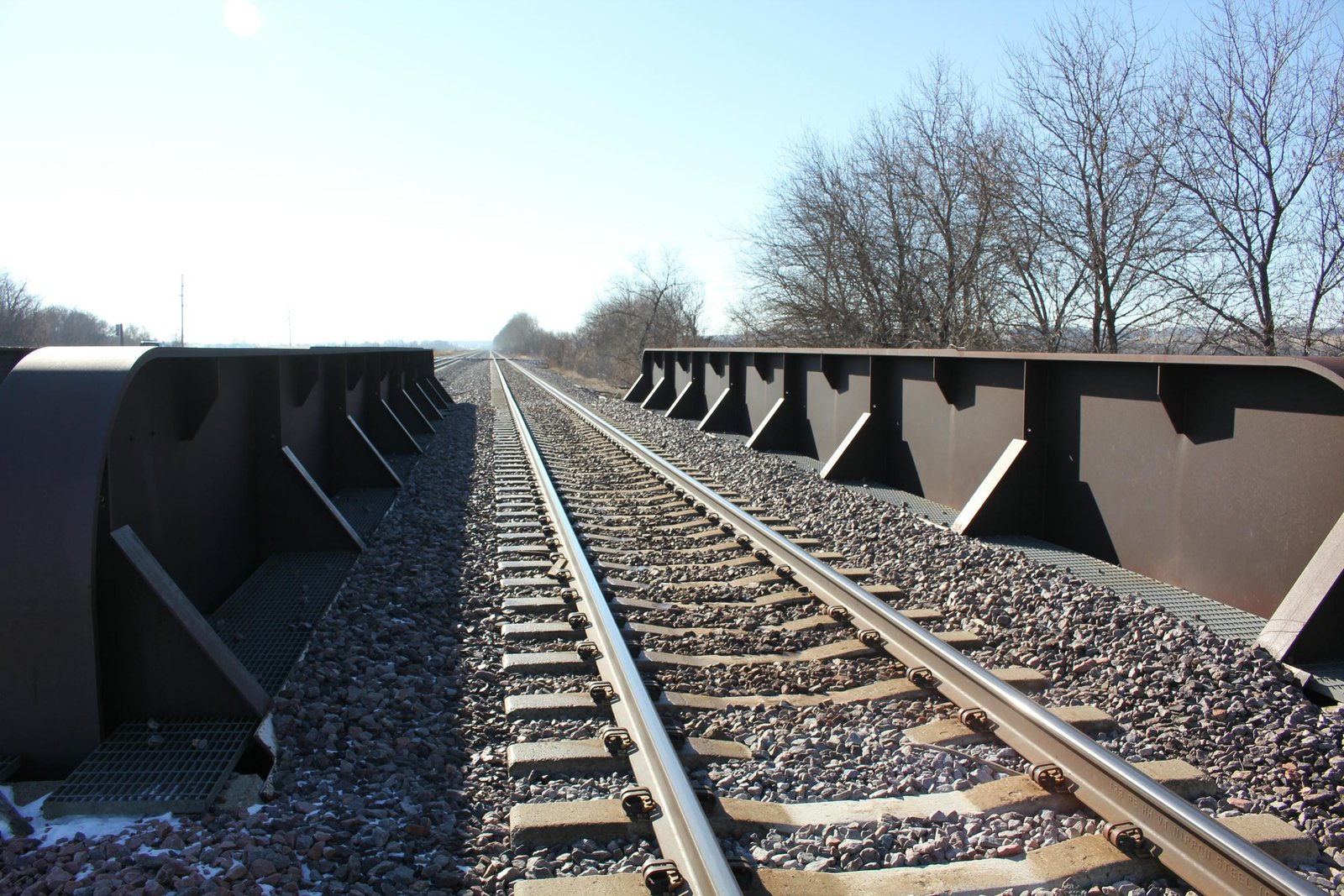 Looking west